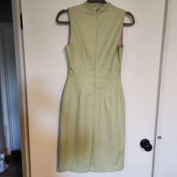 Kay Unger New York Sheath Dress Womens SZ 2 Candy Stripe Y2K Office Corporate - Picture 4 of 5